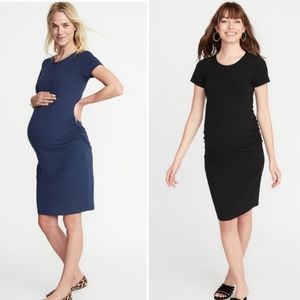 Old Navy BLUE bodycon Maternity dress